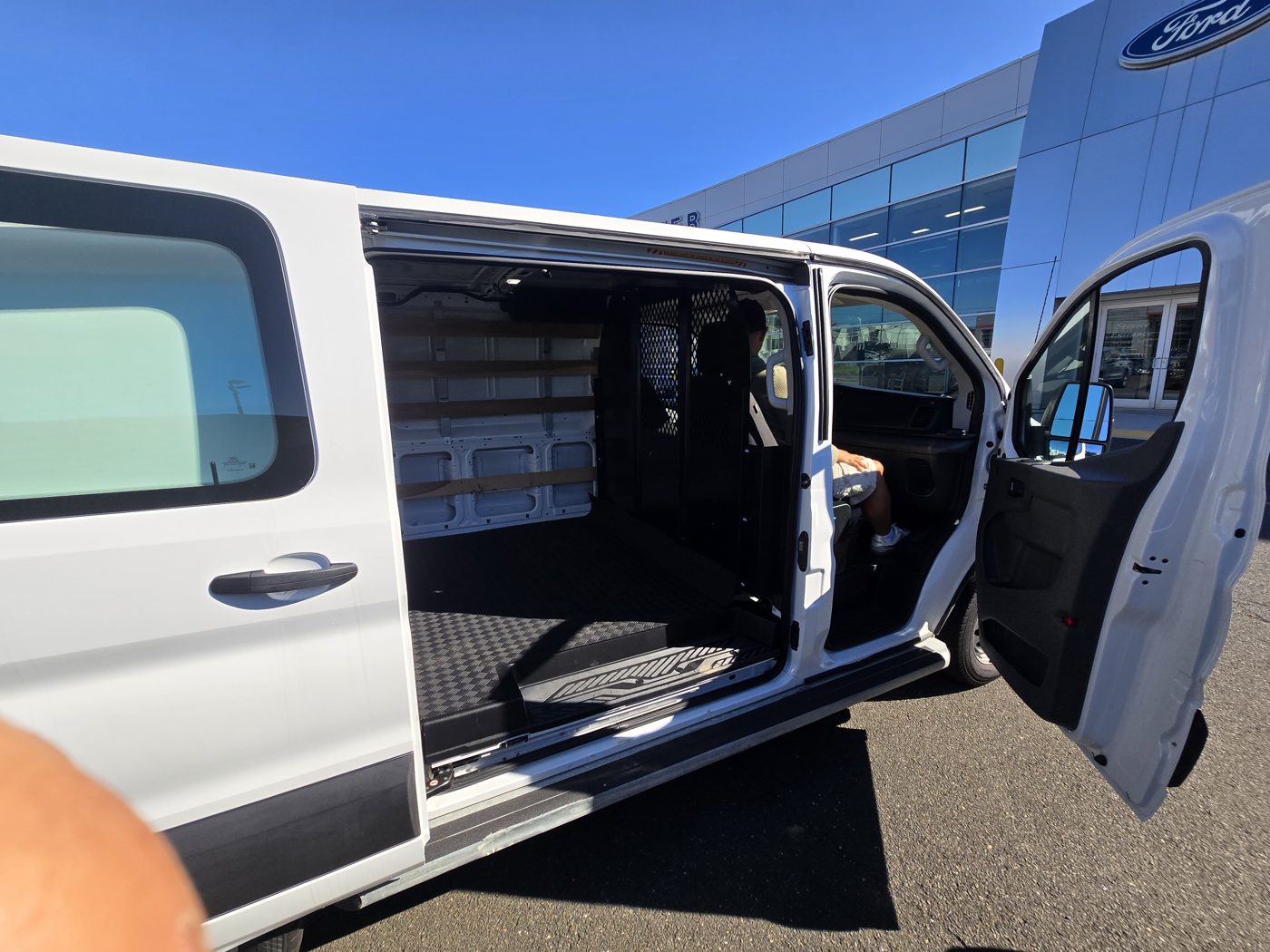 Cargo area of the Topgun mobile service van